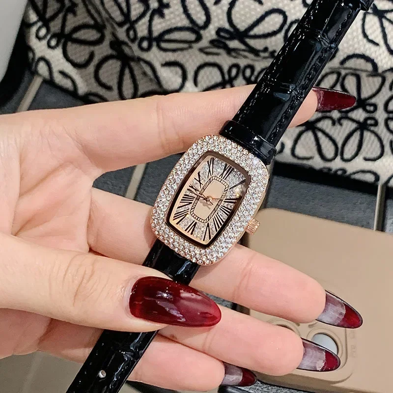 Jam tangan wanita dengan tali  - Luxury Watch Leather Strap ulasan dan harga