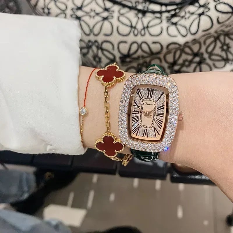 Jam tangan wanita dengan tali  - Luxury Watch Leather Strap ulasan dan harga