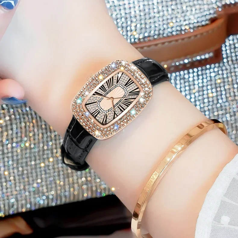 Jam tangan wanita dengan tali  - Luxury Watch Leather Strap ulasan dan harga